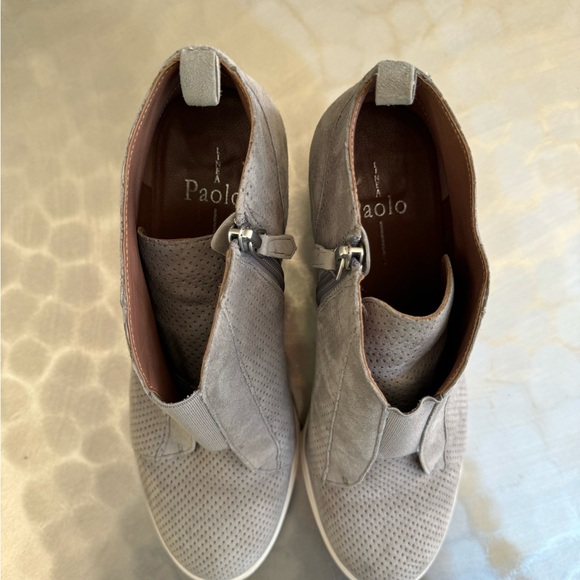 Linea Paolo Felicia Wedge Sneakers Light Gray - Picture 4 of 7